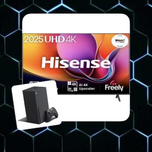 WIN 43'' 4K HISENSE TV WITH XBOX X CONSOLE