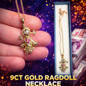 WIN 9CT GOLD RAGDOLL NECKLACE