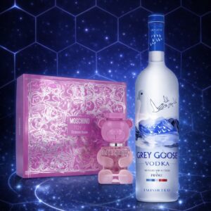 WIN MOSCHINO TOY2 PERFUME SET WITH GREY GOOSE VODKA